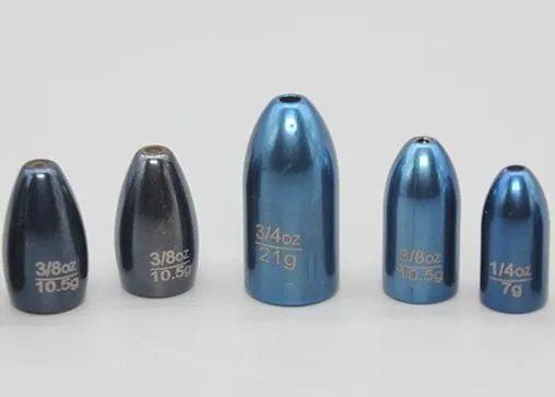 Slata de pesca de liga de tungstênio de grau militar: resistência superior à corrosão e uma vida útil de 10 anos em comparação com chumbadas de chumbo